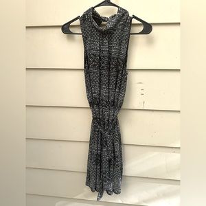 Forever 21 high neck black & white dress
